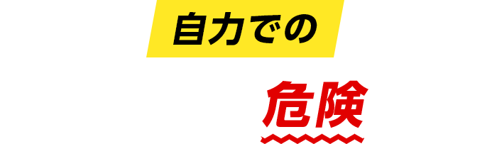 自力でのハチ駆除は危険です！